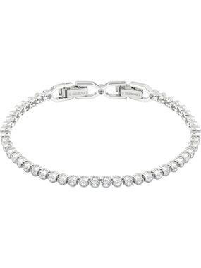 New Swarovski Crystal Silver Tennis Bracelet
